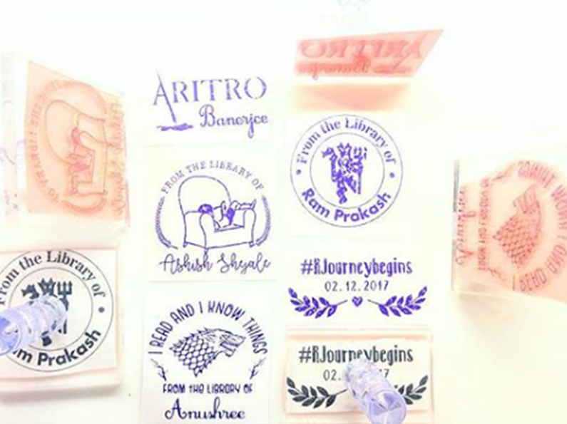Library Stamps from The Doodle Soup 