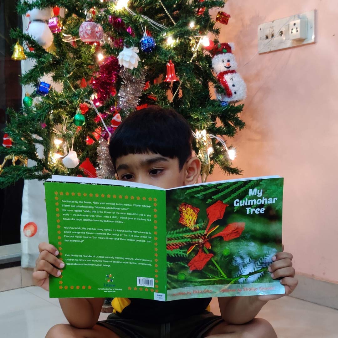 The beautiful Gulmohar tree becomes a pathway of introducing a child to the wonders of nature. My Gulmohar Tree by Ekta Ohri outlines this fascinating journey.