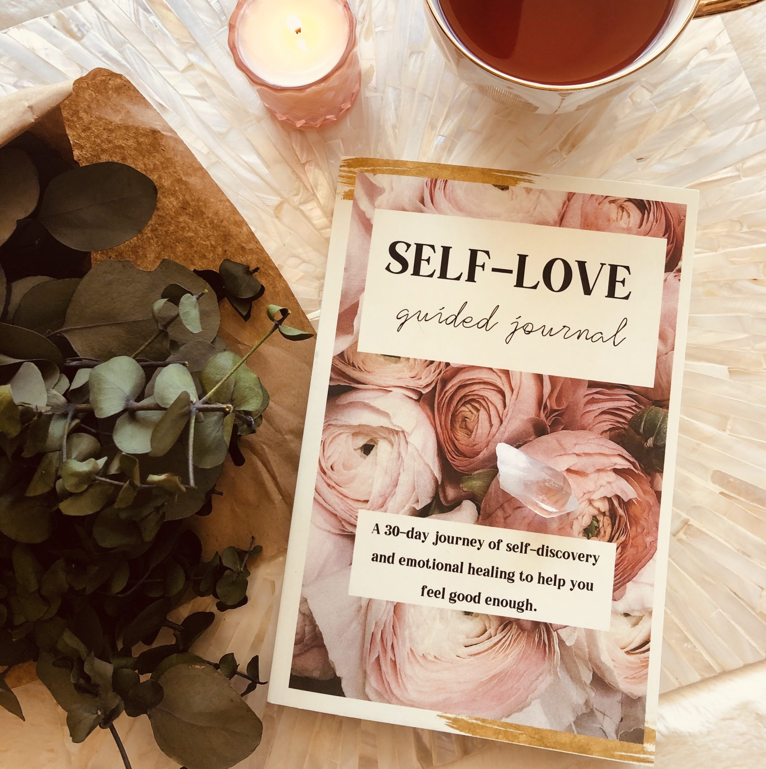 the self love guided journal that supports you in your journaling journey into your soul